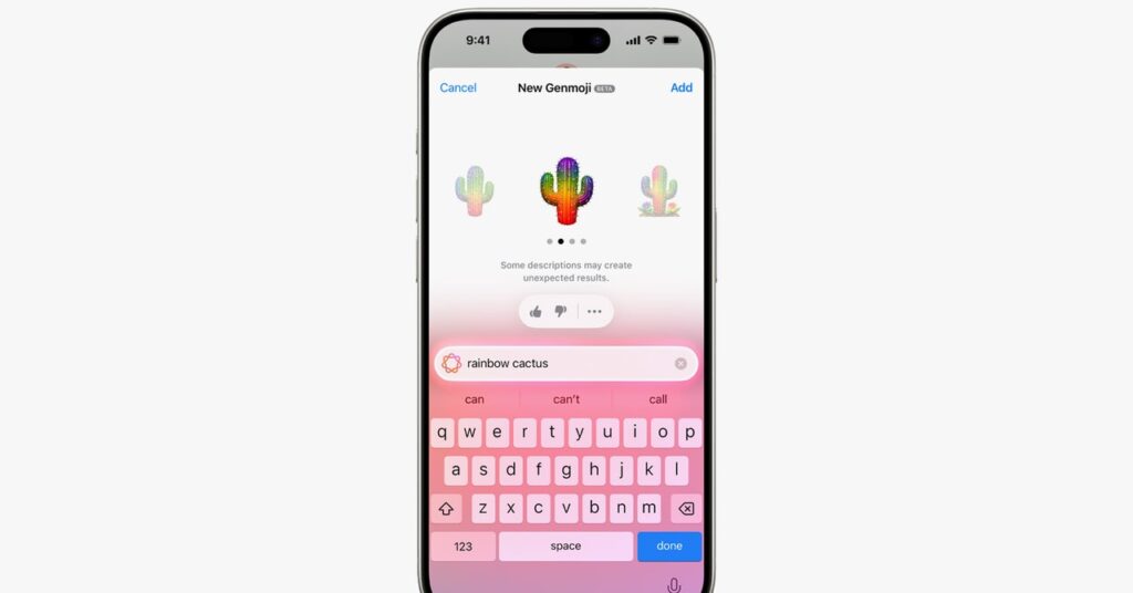 Apple-Genmoji-Promo-Image-rainbow-cactus-SOURCE-Apple.jpg